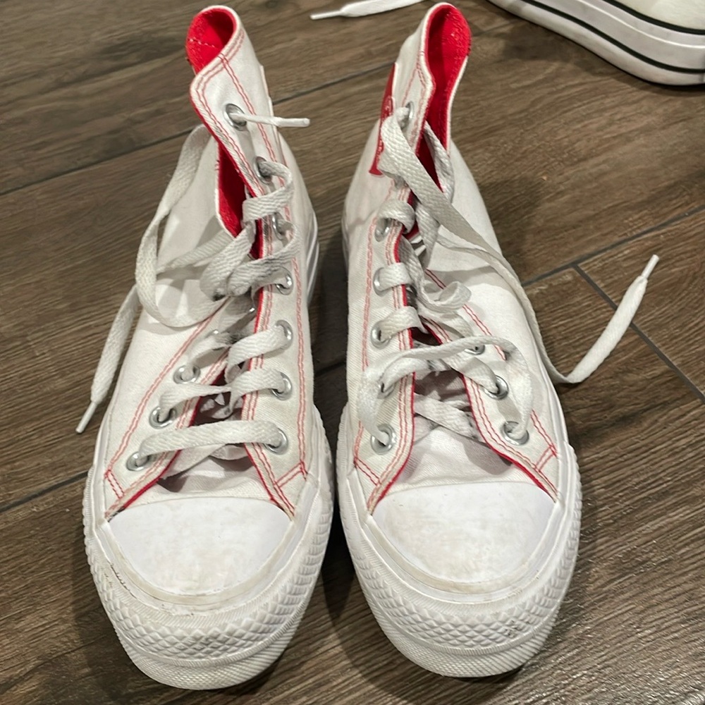 Hightop platform converse women’s size 6